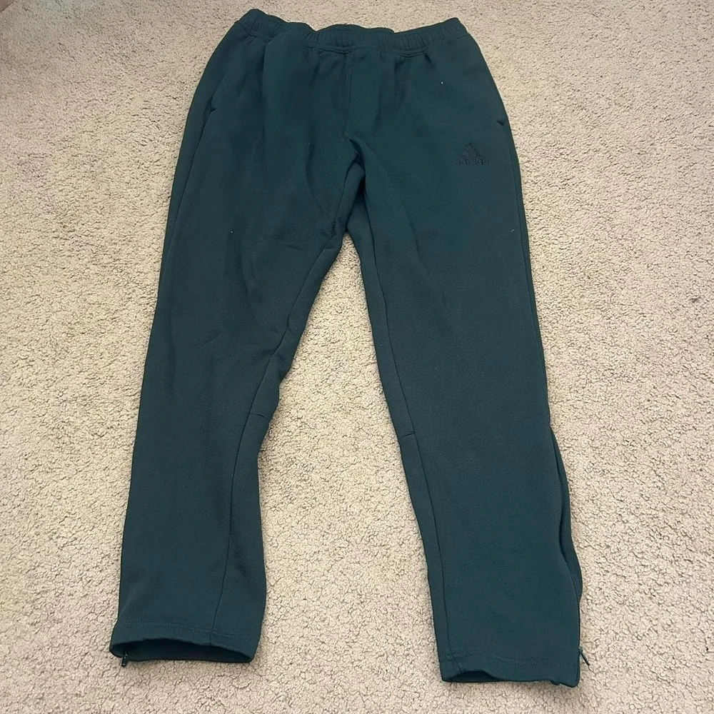 Adidas green sweatpants Size L